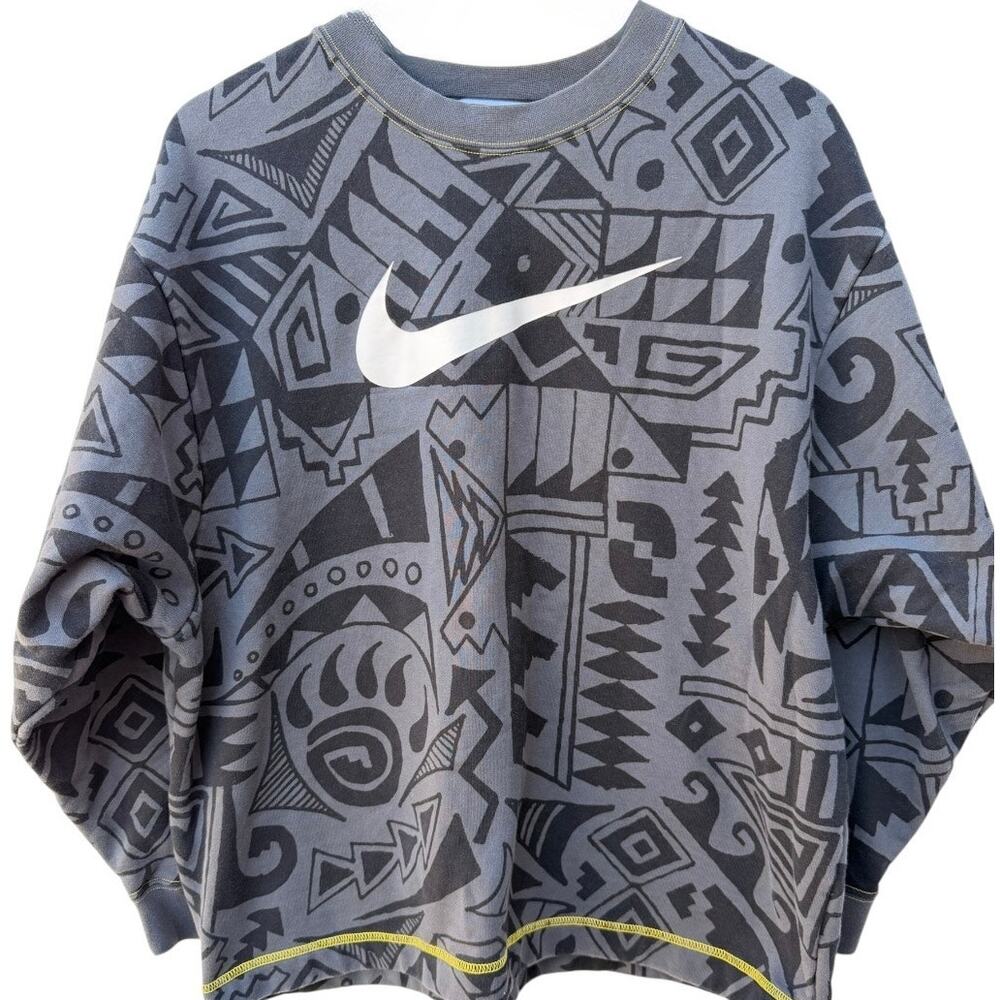 Nike Pullover Mens L Gray Sweatshirt